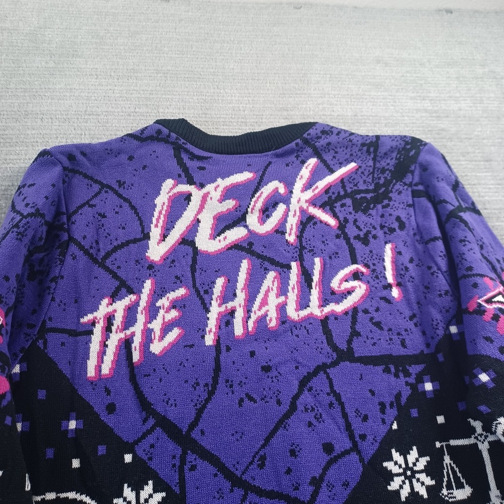 Yu-Gi-Oh Its Time To Yule! Knitted Christmas Ugly Sweater XS Deck The Halls AOP - Picture 4 of 11